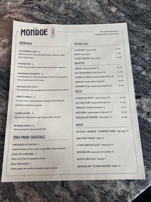 Menu photo 3 The Monroe Orlando, FL