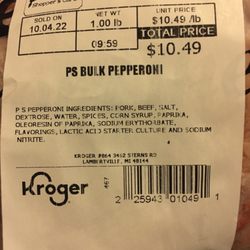 Kroger - Proof of my order, total was not $84.90