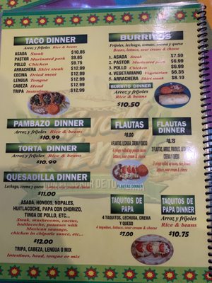 Menu photo 5 El Rincon De Mexico Chicago, IL
