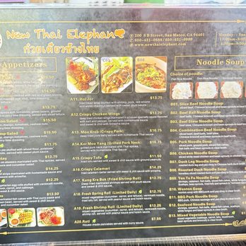 New Thai Elephant - Menu 4/2026 - Thai Near Me - San Mateo, California New Thai Elephant - Menu 4/2026 - Thai Near Me - San Mateo, California