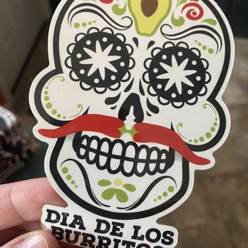 Dia De Los Burritos - free stickers available - Mexican Near Me - Pitman, New Jersey