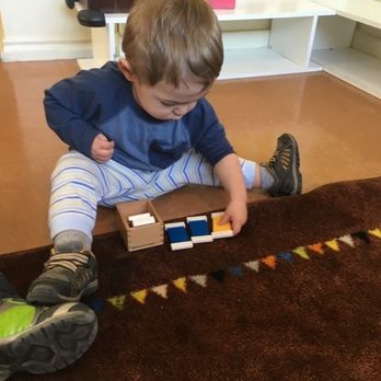 Keller Montessori Preschool & Kindergarten - A toddler hard at work! - Montessori Schools Near Me - Keller, Texas Keller Montessori Preschool & Kindergarten - A toddler hard at work! - Montessori Schools Near Me - Keller, Texas