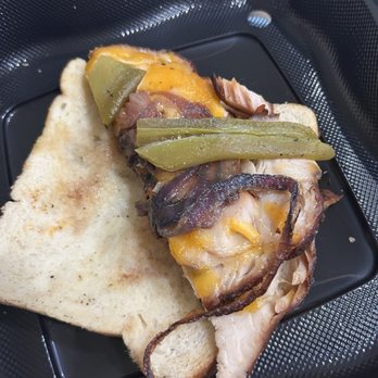 Bobber on The Lake - Dried up smoked turkey melt - Barbeque Near Me - Lake Elsinore, California