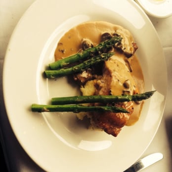 Larkin's - Salmon with asparagus - Steakhouses Near Me - Greenville, South Carolina Larkin's - Salmon with asparagus - Steakhouses Near Me - Greenville, South Carolina