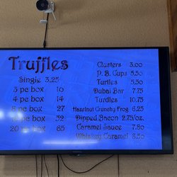 Carter & Co - Truffles menu as of Sept 2026