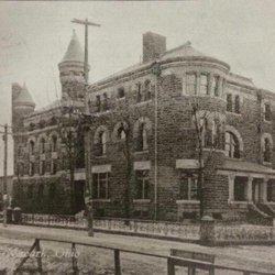 The Licking County Historic Jail - Old Postcard of this jail built in 1889