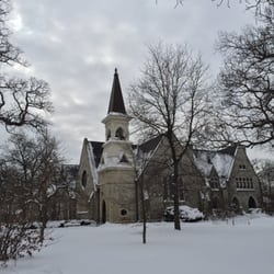 Riverside Presby Church - Beautiful snowy scene