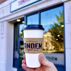 Tandem Bagel Company - Large hot dark roast coffee