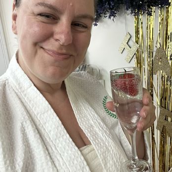 The Next Level Spa - In my robe w my sparkling water getting ready to get pampered - Day Spas Near Me - Mesquite, Texas The Next Level Spa - In my robe w my sparkling water getting ready to get pampered - Day Spas Near Me - Mesquite, Texas