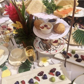 Sun Valley Florist - Tropical centerpieces for Hawaiian theme high tea baby shower - Florists Near Me - Sun Valley, California Sun Valley Florist - Tropical centerpieces for Hawaiian theme high tea baby shower - Florists Near Me - Sun Valley, California