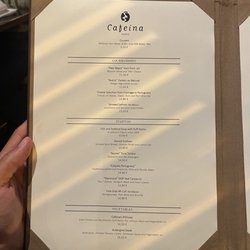 Cafeína - English menu