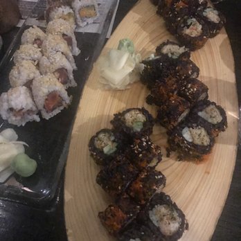 Union - Spicy Tuna Roll + Black Rice Bay Street Cali Roll - Japanese Near Me - Chicago, Illinois Union - Spicy Tuna Roll + Black Rice Bay Street Cali Roll - Japanese Near Me - Chicago, Illinois
