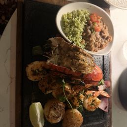 Their delicious seafood fajita