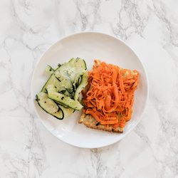 The Hungry Hippie - Shaved Carrot Tart