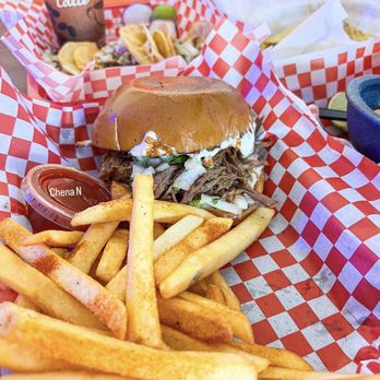 Habibis Birria - Birria Burger $16.63 - Halal Near Me - San Leandro, California