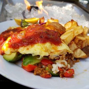 McKay Cottage Restaurant - Lava Butte Omelet without the corn. Absolutely AMAZING! Definitely worth thr wait for a table - American Near Me - Bend, Oregon
