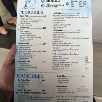 Oasis Nails - Menu - Nail Salons Near Me - Kapolei, Hawaii