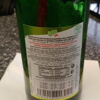 Shisha Cafe - This drink was served a week ago, the expiration date showing 2014 (expired for 2 years). response was so rude "it won't harm you" - Mediterranean Near Me - San Antonio, Texas Shisha Cafe - This drink was served a week ago, the expiration date showing 2014 (expired for 2 years). response was so rude "it won't harm you" - Mediterranean Near Me - San Antonio, Texas