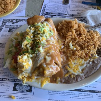 Valle Luna - Beef chimi rice and beans! Uhhhhmazing! - Mexican Near Me - Chandler, Arizona