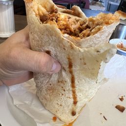 Chorizo breakfast burrito Chorizo breakfast burrito