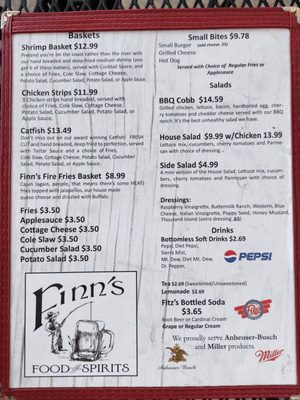 Menu photo 2 Finn's Food and Spirits Hannibal, MO Menu photo 2 Finn's Food and Spirits Hannibal, MO