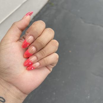 Polished Nails Spa - From another nail place i hated the shape so i had to get them fixed - Nail Salons Near Me - Glendora, California