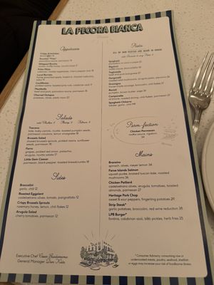 Menu photo 2 La Pecora Bianca UES New York, NY Menu photo 2 La Pecora Bianca UES New York, NY