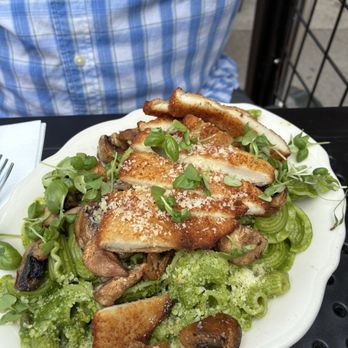 The Flying Noodle - Pesto and crispy chicken - Noodles Near Me - Traverse City, Michigan The Flying Noodle - Pesto and crispy chicken - Noodles Near Me - Traverse City, Michigan