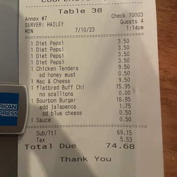 Upstate Bar and Grill - 1.75 for 5 slices of canned jalapeños little excessive. - New American Near Me - Cooperstown, New York Upstate Bar and Grill - 1.75 for 5 slices of canned jalapeños little excessive. - New American Near Me - Cooperstown, New York