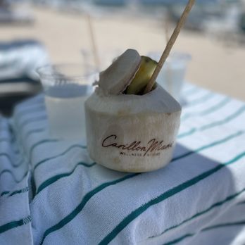 Carillon Miami Wellness Resort - Pina colada and coconut water on the side - Hotels Near Me - Miami, Florida