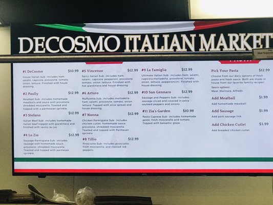 Menu photo 7 Decosmo Italian Market Pinellas Park, FL