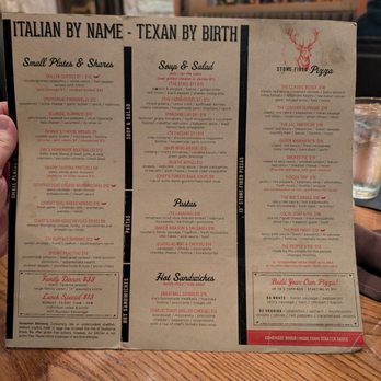 Taverna Rossa - Menu - Pizza Near Me - Plano, Texas