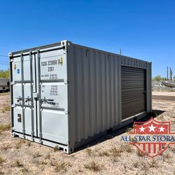 All Star Storage & Container Sales - 20' One-Trip Shipping Container with Roll-Up Door
