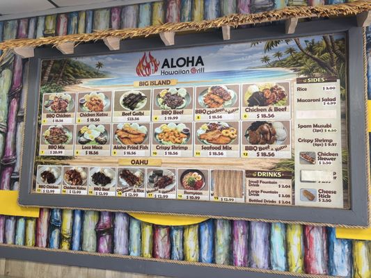 Menu photo 1 Aloha Hawaiian Grill Fullerton, CA