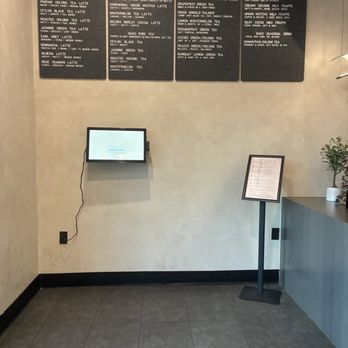BAKO TEA HOUSE - Self order kiosk and menu above - Coffee & Tea Near Me - Cerritos, California