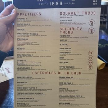 Madero 1899 - menu - Mexican Near Me - Fullerton, California