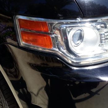 Mobile Headlight Restoration Service - Right headlight after - Auto Detailing Near Me Mobile Headlight Restoration Service - Right headlight after - Auto Detailing Near Me