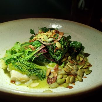 Squable - Poached Snapper, amazing flavors and texture! - Modern European Near Me - Houston, Texas