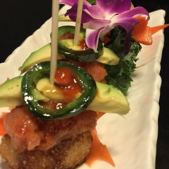 Yamashiro - Crispy rice appetizer is a classic but it's full of flavor and surprises. - Japanese Near Me - Redondo Beach, California Yamashiro - Crispy rice appetizer is a classic but it's full of flavor and surprises. - Japanese Near Me - Redondo Beach, California