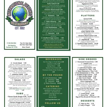 International Delights - Menu - Middle Eastern Near Me - Durham, North Carolina International Delights - Menu - Middle Eastern Near Me - Durham, North Carolina