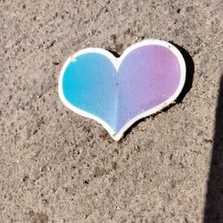 Mountain View Park - Found a heart sticker on the ground!