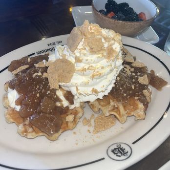 Bosscat Kitchen & Libations - Apple Cheesecake Waffle- - New American Near Me - Houston, Texas