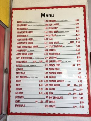 Menu photo 6 Big Al's Drive In Chico, CA