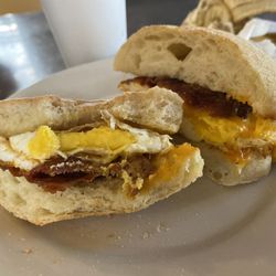 Peggy's Sweet And Savory - Bacon, egg and cheese