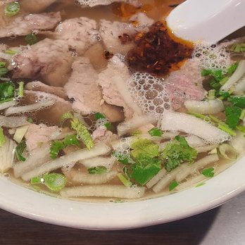 Pho Crystal Noodle House - Pho number 8 on their menu brisket and steak. I also put in a scoop of Chilli sauce - Vietnamese Near Me - Santa Ana, California Pho Crystal Noodle House - Pho number 8 on their menu brisket and steak. I also put in a scoop of Chilli sauce - Vietnamese Near Me - Santa Ana, California