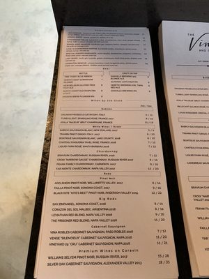 Menu photo 4 The Vine and Spirits Danville, CA