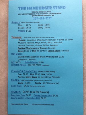 Menu photo 6 The Hamburger Stand Biddeford, ME