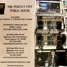 Exterior outside entrance of The Perfect Pint - New York, New York Exterior outside entrance of The Perfect Pint - New York, New York