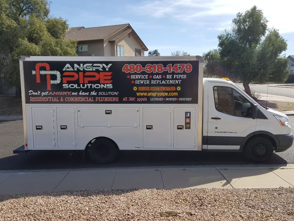 Slide of Angry Pipe Plumbing Solutions
