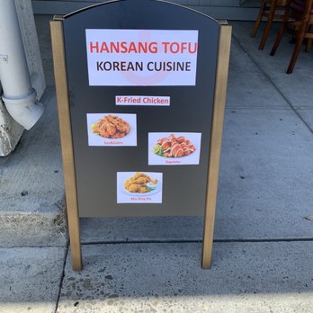 Hansang Tofu - Little billboard with some of their fried chicken flavors. I need to figure out what Bbu ring kle is - Korean Near Me - Milpitas, California Hansang Tofu - Little billboard with some of their fried chicken flavors. I need to figure out what Bbu ring kle is - Korean Near Me - Milpitas, California